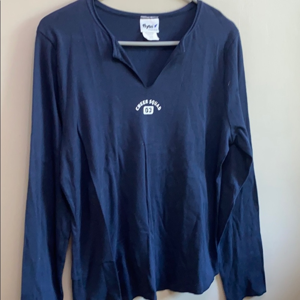 Cheer squad shirt size xlarge.